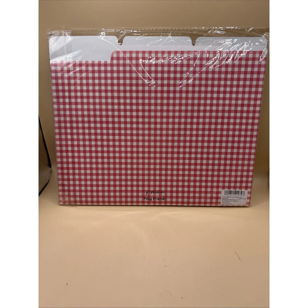 Paperchase Foxy Friends File Folders 12-Pack Fox Discontinued Classroom Office